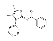 N-(4,5-DIMETHYL-3-PHENYL-3H-THIAZOL-2-YLIDENE)-BENZAMIDE Structure