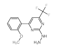 [4-(2-METHOXY-PHENYL)-6-TRIFLUOROMETHYL-PYRIMIDIN-2-YL]-HYDRAZINE Structure