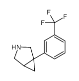 1-[3-(trifluoromethyl)phenyl]-3-azabicyclo[3.1.0]hexane结构式