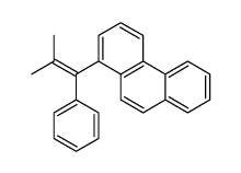 1-(2-methyl-1-phenylprop-1-enyl)phenanthrene结构式