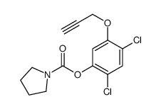 (2,4-dichloro-5-prop-2-ynoxyphenyl) pyrrolidine-1-carboxylate结构式