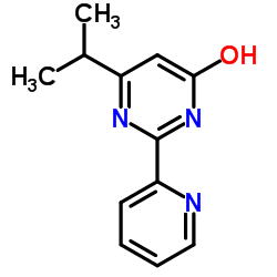 6-Isopropyl-2-(2-pyridinyl)-4-pyrimidinol结构式