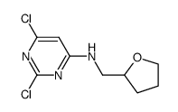 2,6-dichloro-N-((tetrahydrofuran-2-yl)methyl)pyrimidin-4-amine Structure