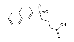 4-(naphthalen-2-ylsulfonyl)butanoic acid Structure