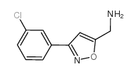 (3-(3-CHLOROPHENYL)ISOXAZOL-5-YL)METHANAMINE Structure