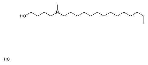 4-[methyl(tetradecyl)amino]butan-1-ol,hydrochloride Structure