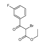 Ethyl 2-bromo-3-(3-fluorophenyl)-3-oxopropanoate结构式