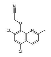 2-(5,7-dichloro-2-methylquinolin-8-yl)oxyacetonitrile Structure