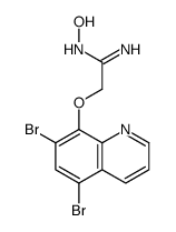 2-(5,7-dibromoquinolin-8-yl)oxy-N'-hydroxyethanimidamide Structure