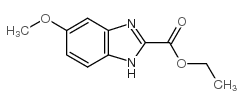 5-METHOXY-1H-BENZOIMIDAZOLE-2-CARBOXYLIC ACID ETHYL ESTER structure