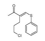 6-chloro-3-(phenylsulfanylmethylidene)hexan-2-one Structure