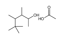 acetic acid,3,4,5,5-tetramethylhexan-2-ol结构式