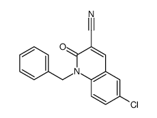 1-benzyl-6-chloro-2-oxoquinoline-3-carbonitrile结构式