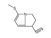 5-methylsulfanyl-2,3-dihydro-1H-pyrrolizine-1-carbonitrile Structure