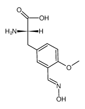 3-<3(E)-hydroxyiminomethyl-4-methoxyphenyl>-L-alanine Structure