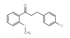 3-(4-CHLOROPHENYL)-2'-THIOMETHYLPROPIOPHENONE结构式