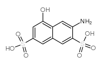 2-萘胺-8-羟基-3,6-二磺酸结构式