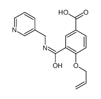 4-prop-2-enoxy-3-(pyridin-3-ylmethylcarbamoyl)benzoic acid Structure