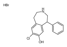 1H-3-Benzazepin-7-ol, 8-chloro-2,3,4,5-tetrahydro-5-phenyl-, hydrobrom ide Structure