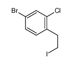 4-bromo-2-chloro-1-(2-iodoethyl)benzene Structure