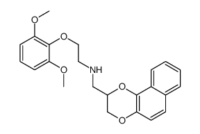 2-((2-(2,6-dimethoxyphenoxy)ethyl)amino)methyl-1,4-dioxane(1,2-b)naphthalene结构式