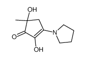 2,5-dihydroxy-5-methyl-3-pyrrolidin-1-ylcyclopent-2-en-1-one Structure