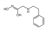 N-hydroxy-2-(2-phenylethylamino)acetamide结构式