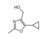 (5-cyclopropyl-2-methyl-1,3-oxazol-4-yl)methanol结构式