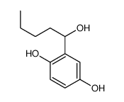 2-(1-hydroxypentyl)benzene-1,4-diol Structure