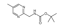 Carbamic acid, N-[(5-methyl-2-pyrimidinyl)methyl]-, 1,1-dimethylethyl ester structure