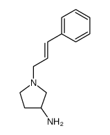 3-Pyrrolidinamine, 1-(3-phenyl-2-propen-1-yl)结构式