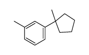 1-methyl-3-(1-methylcyclopentyl)benzene Structure