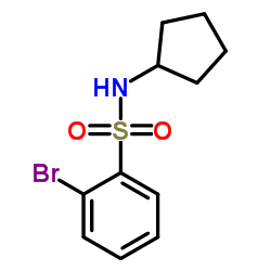 2-Bromo-N-cyclopentylbenzenesulfonamide结构式