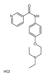 N-[4-[2-(diethylamino)ethoxy]phenyl]pyridine-3-carboxamide,hydrochloride Structure