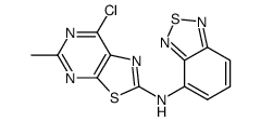 Benzo[1,2,5]thiadiazol-4-yl-(7-chloro-5-methyl-thiazolo[5,4-d]pyrimidin-2-yl)-amine Structure