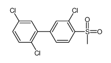 2-chloro-4-(2,5-dichlorophenyl)-1-methylsulfonylbenzene Structure