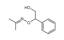 propan-2-one O-(2-hydroxy-1-phenylethyl)oxime Structure