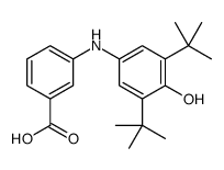 3-(3,5-ditert-butyl-4-hydroxyanilino)benzoic acid结构式