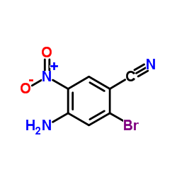 4-Amino-2-bromo-5-nitrobenzonitrile结构式