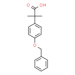 2-(4-(苄氧基)苯基)-2-甲基丙酸结构式