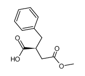 (S)-2-benzyl-4-methoxy-4-oxobutanoic acid结构式