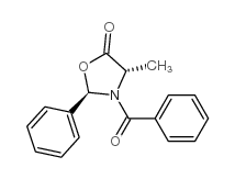 (2R,4S)-3-Benzoyl-4-methyl-2-phenyl-5-oxazolidinone structure