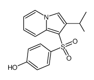 2-isopropyl-1-<(4-hydroxyphenyl)sulfonyl>indolizine结构式