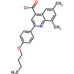 2-(4-Butoxyphenyl)-6,8-dimethyl-4-quinolinecarbonyl chloride图片