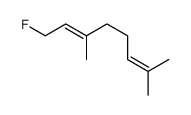 1-fluoro-3,7-dimethylocta-2,6-diene结构式