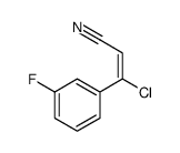 (Z)-3-chloro-3-(3-fluorophenyl)acrylonitrile结构式