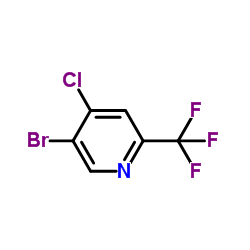 5-溴-4-氯-2-三氟甲基吡啶结构式