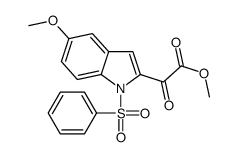 METHYL 5-METHOXY-ALPHA-OXO-1-(PHENYLSULFONYL)INDOLE-2-ACETATE Structure