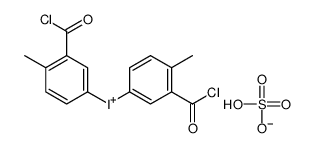 bis(3-carbonochloridoyl-4-methylphenyl)iodanium,hydrogen sulfate Structure