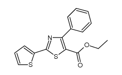 ethyl 2-(thiophen-2-yl)-4-phenylthiazole-5-carboxylate Structure